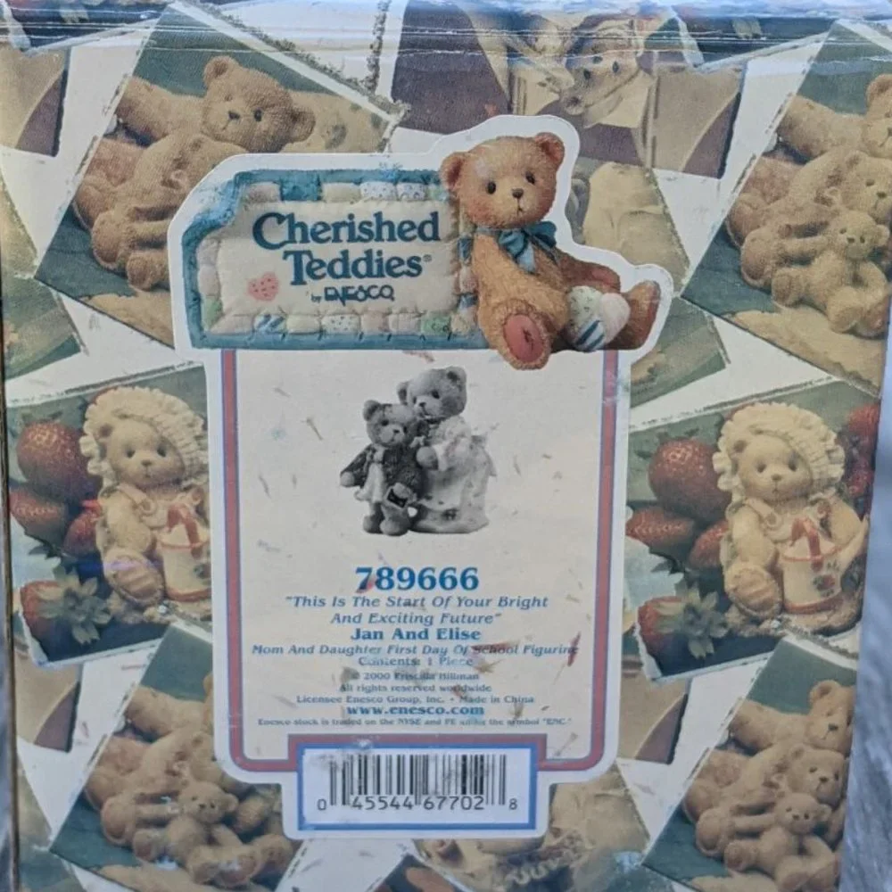 Cherished Teddies Jan and Elise School Figurine MIB